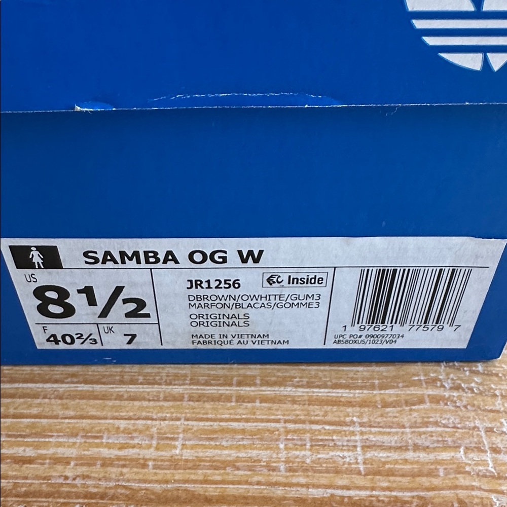 Adidas Original Samba Black and White Cow Print Sneakers - Picture 7 of 9